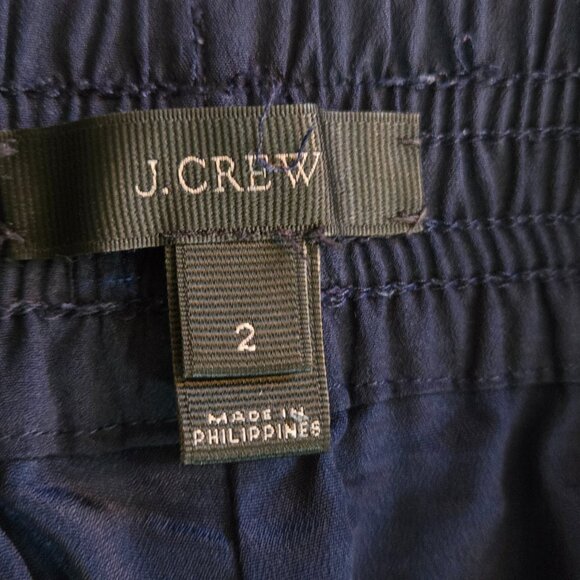 J. Crew Reese Reese Pants in Navy Blue Graphic Peony size 2 - Picture 7 of 11